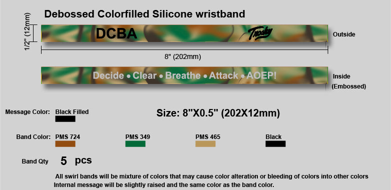 Load image into Gallery viewer, DCBA Wristbands (set of 5)
