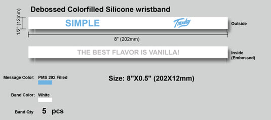 Simple Wristbands (set of 5)