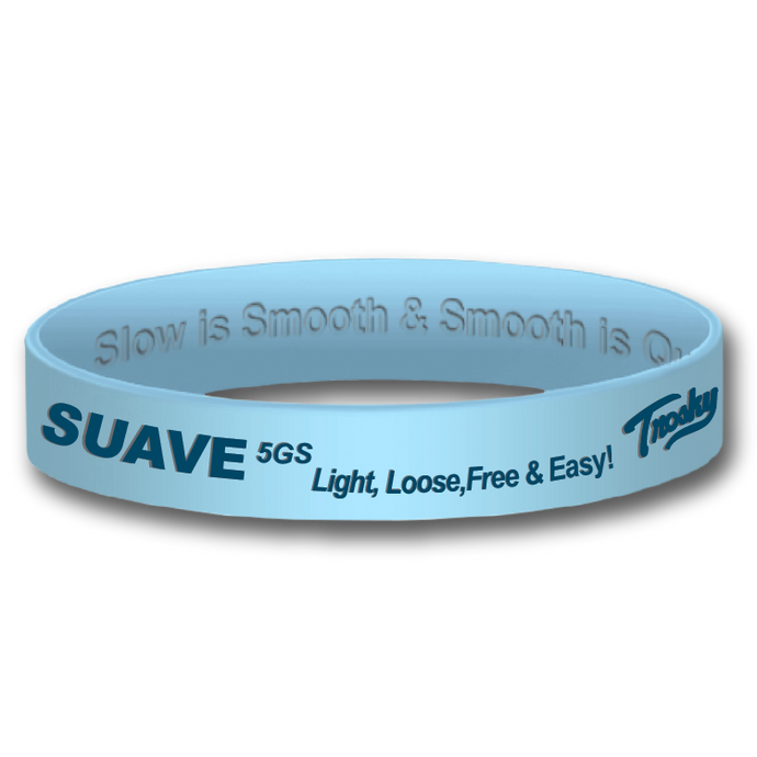 Suave Light Blue Wristbands (set of 5)