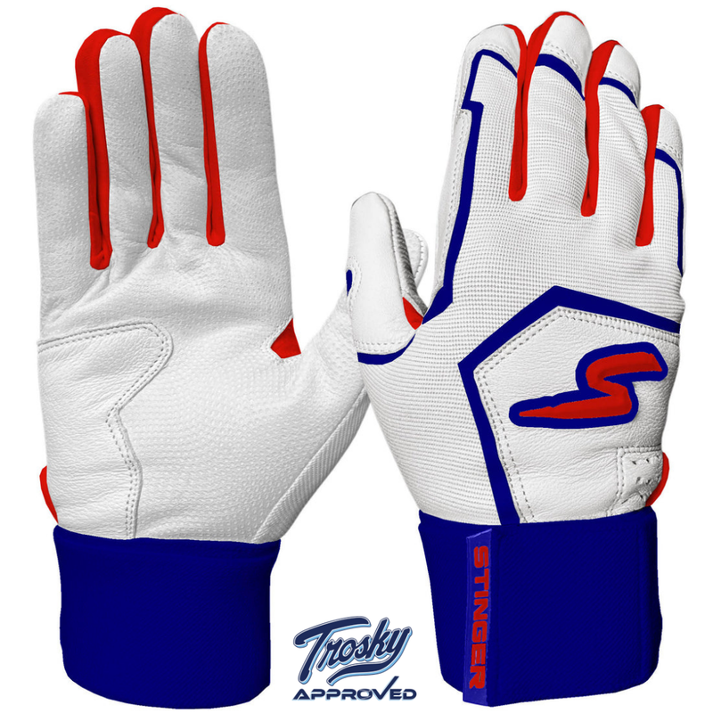 Load image into Gallery viewer, Winder Series Batting Gloves - Red, White &amp; True
