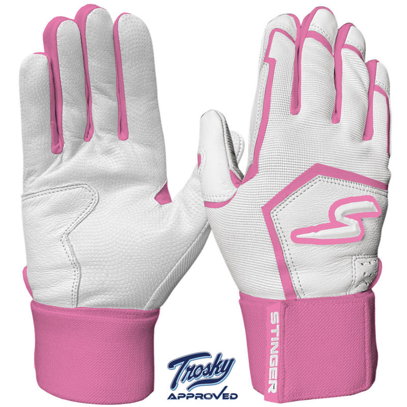 Load image into Gallery viewer, Winder Series Batting Gloves - Pink &amp; White
