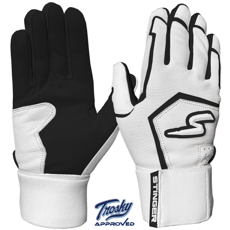 Load image into Gallery viewer, Winder Series Batting Gloves - Black &amp; White
