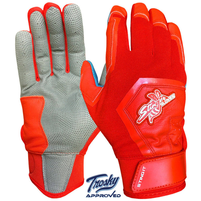 Color Crush Batting Gloves - Red