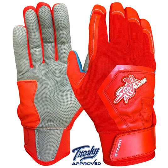 Color Crush Batting Gloves - Red