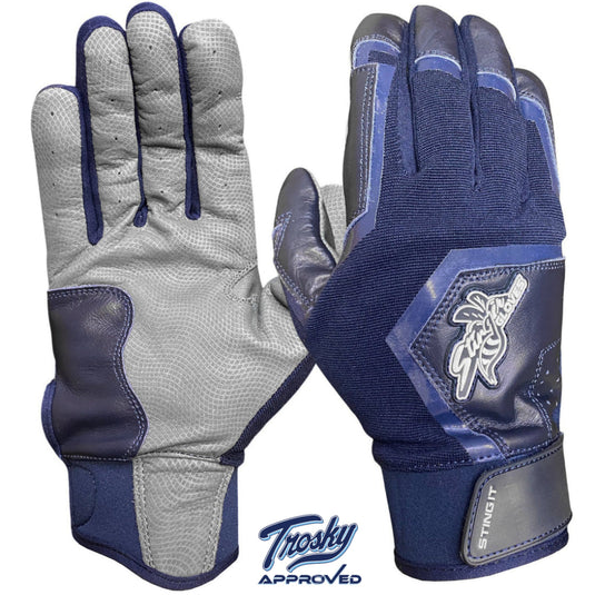 Color Crush Batting Gloves - Navy