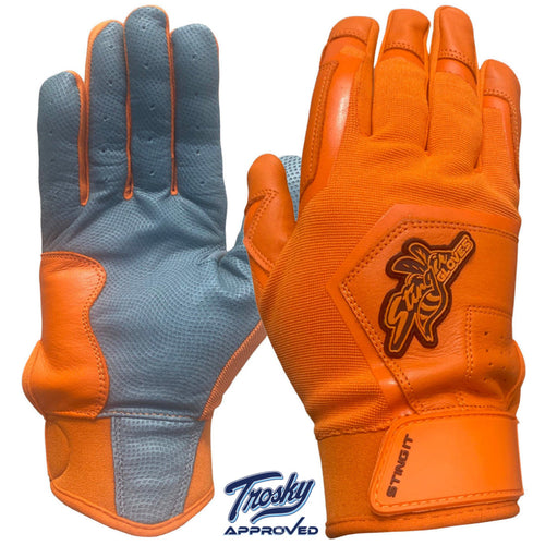 Color Crush Batting Gloves - Orange