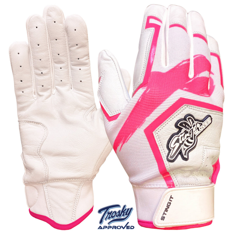 Load image into Gallery viewer, Sting Squad Batting Gloves - Pink Breast Cancer Awareness
