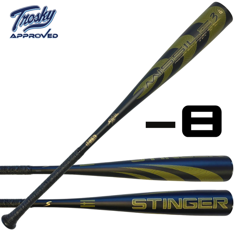 Load image into Gallery viewer, Missile 3 Aluminum USSSA Certified -8 Baseball Bat
