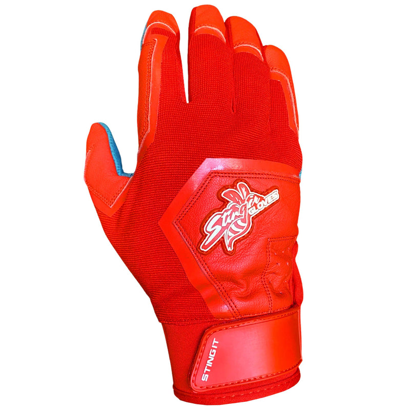 Load image into Gallery viewer, Color Crush Batting Gloves - Red
