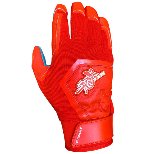 Color Crush Batting Gloves - Red