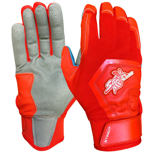 Color Crush Batting Gloves - Red