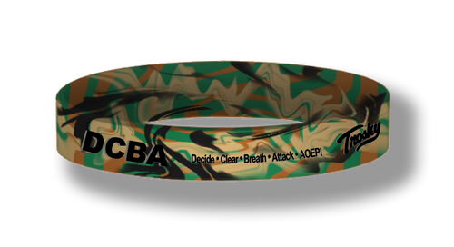 DCBA - Decide, Clear, Breathe & Attack - Wristbands (set of 5)