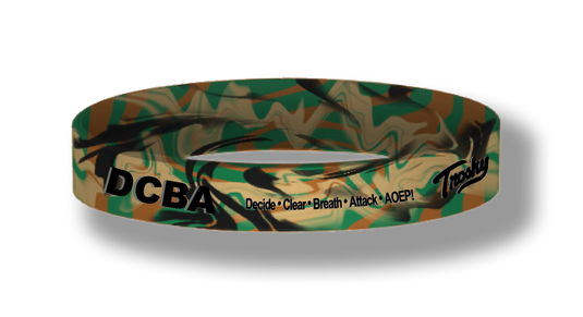 DCBA - Decide, Clear, Breathe & Attack - Wristbands (set of 5)