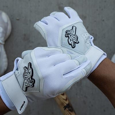 Load image into Gallery viewer, Sting Squad Batting Gloves - White Out
