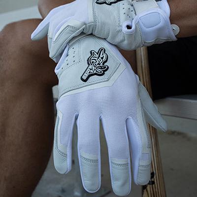 Load image into Gallery viewer, Sting Squad Batting Gloves - White Out
