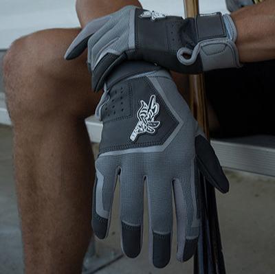 Load image into Gallery viewer, Color Crush Batting Gloves - Smoke Gray
