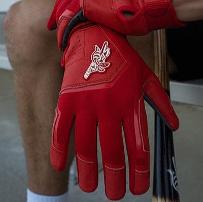 Load image into Gallery viewer, Color Crush Batting Gloves - Red
