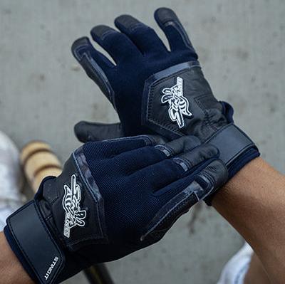 Color Crush Batting Gloves - Navy