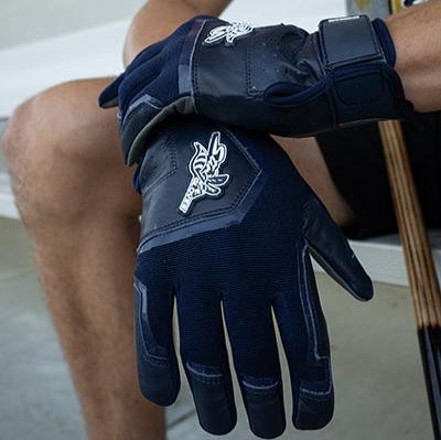 Color Crush Batting Gloves - Navy