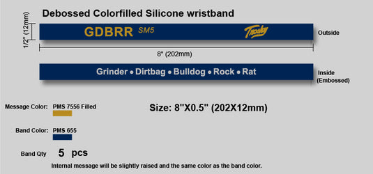 GDBRR Wristbands (set of 5)