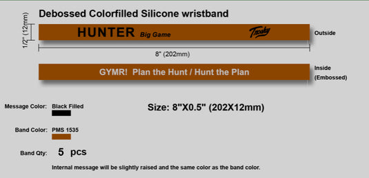 Hunter Wristbands (set of 5)