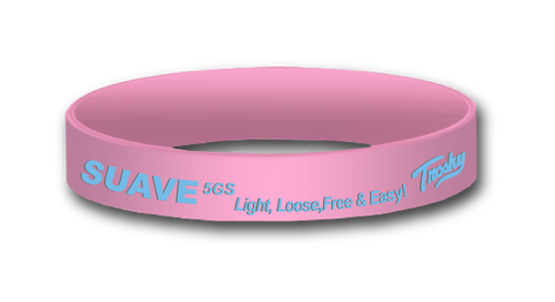 Suave Pink Wristbands (set of 5)