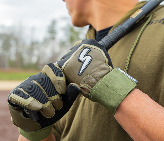 Winder Series Batting Gloves - Military Green & Black