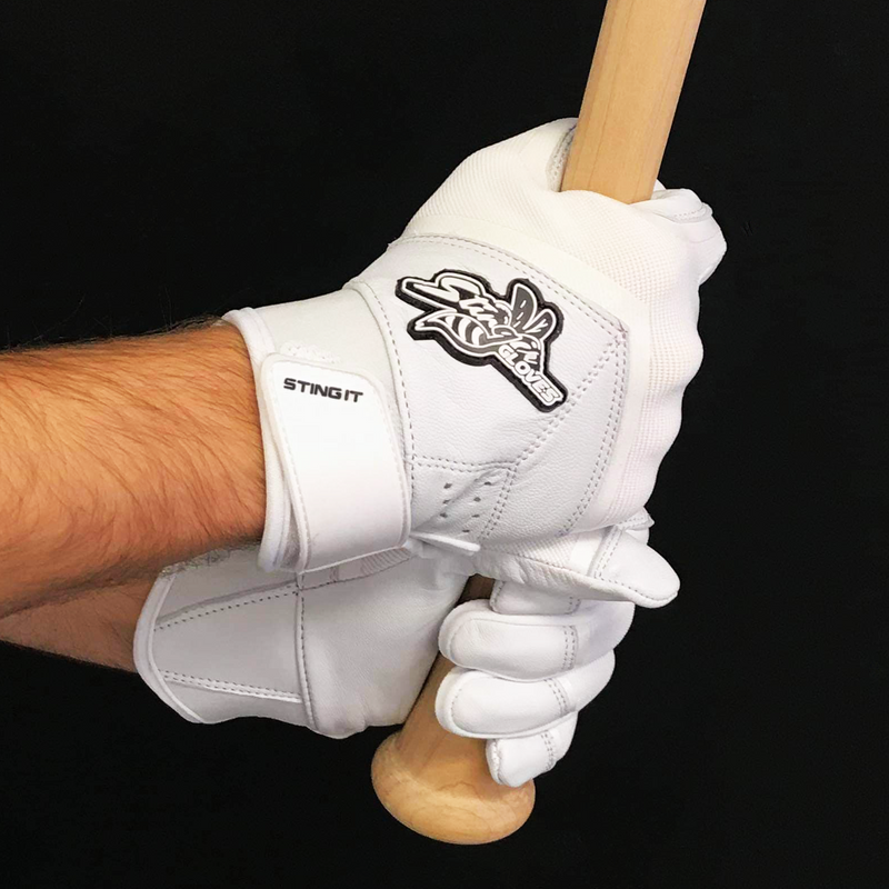 Load image into Gallery viewer, Sting Squad Batting Gloves - White Out
