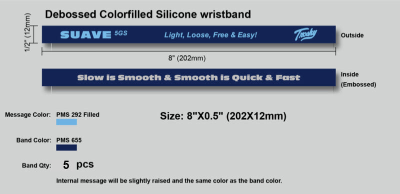 Load image into Gallery viewer, Suave Wristbands (set of 5)
