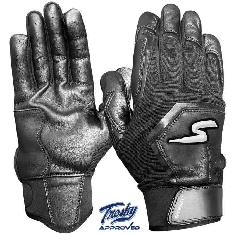 Load image into Gallery viewer, Sting Squad Batting Gloves - Black Out
