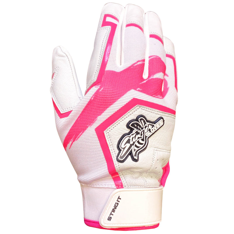 Load image into Gallery viewer, Sting Squad Batting Gloves - Pink Breast Cancer Awareness
