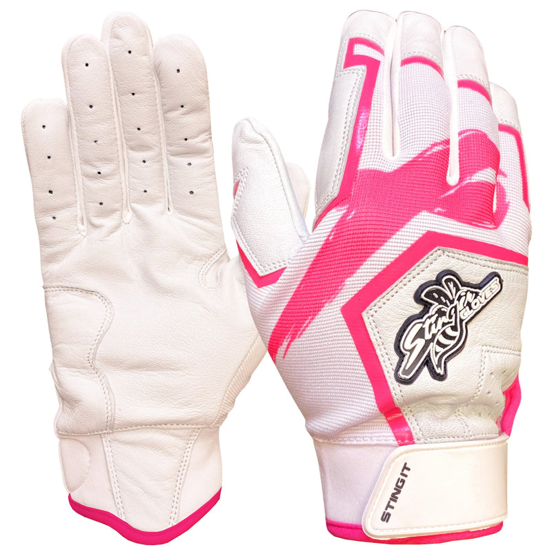 Load image into Gallery viewer, Sting Squad Batting Gloves - Pink Breast Cancer Awareness
