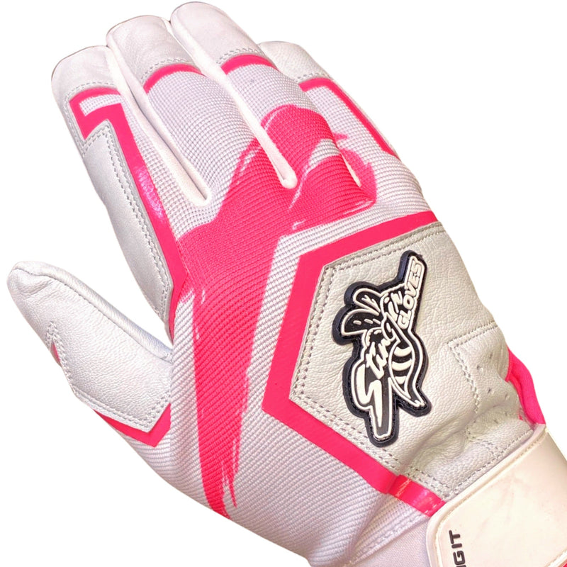 Load image into Gallery viewer, Sting Squad Batting Gloves - Pink Breast Cancer Awareness
