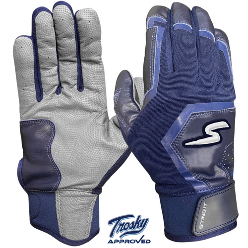 Color Crush Batting Gloves - Navy