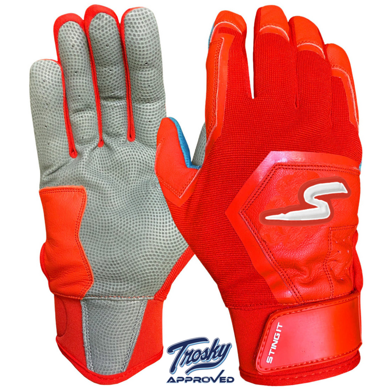 Load image into Gallery viewer, Color Crush Batting Gloves - Red
