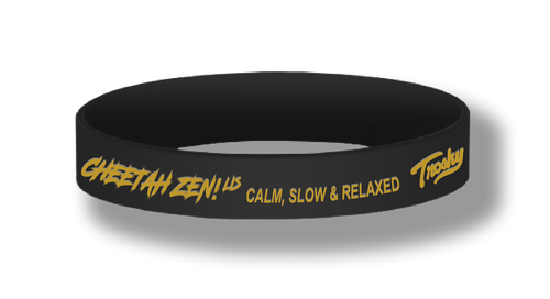 Cheetah Zen - Calm, Slow & Relaxed - Wristbands (set of 5)