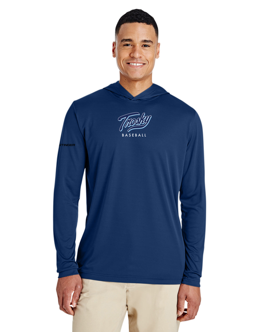 Long Sleeve w/ Hoodie Trosky Baseball Shirt