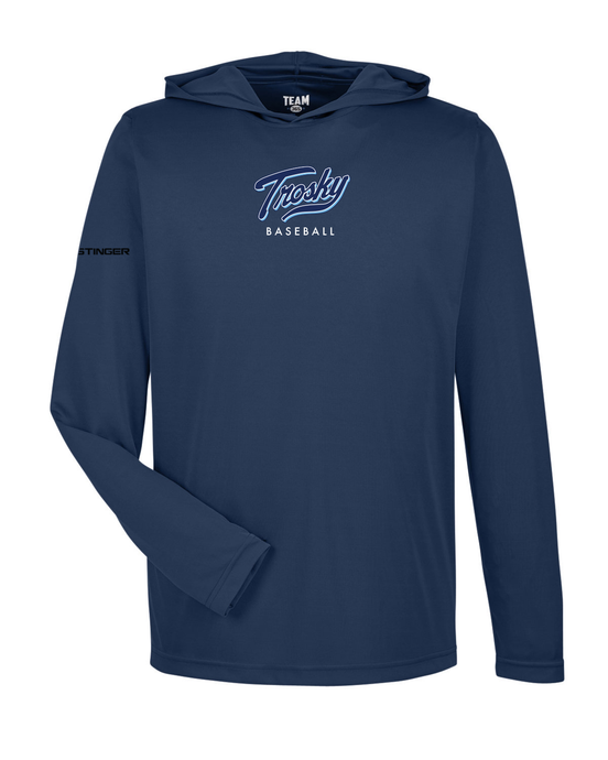 Long Sleeve w/ Hoodie Trosky Baseball Shirt