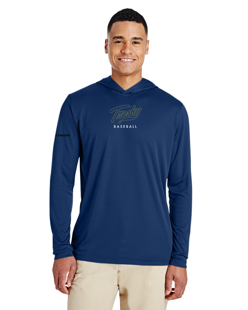 Load image into Gallery viewer, Long Sleeve w/ Hoodie Trosky Baseball Shirt
