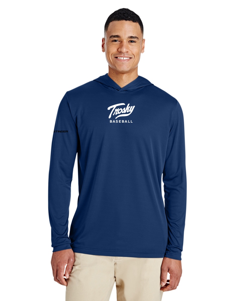 Load image into Gallery viewer, Long Sleeve w/ Hoodie Trosky Baseball Shirt
