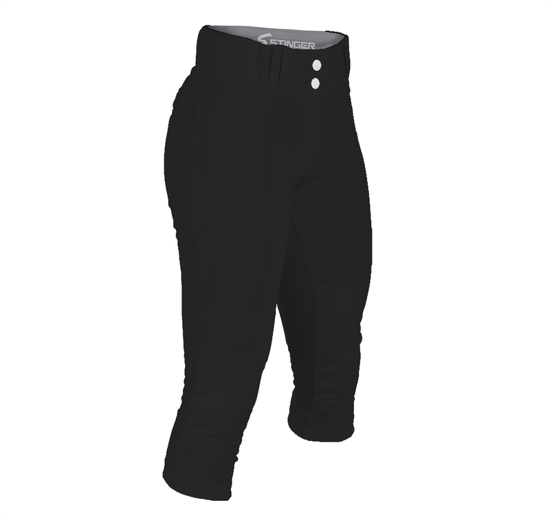 Load image into Gallery viewer, Stinger Premium Fastpitch Softball Pants - Black
