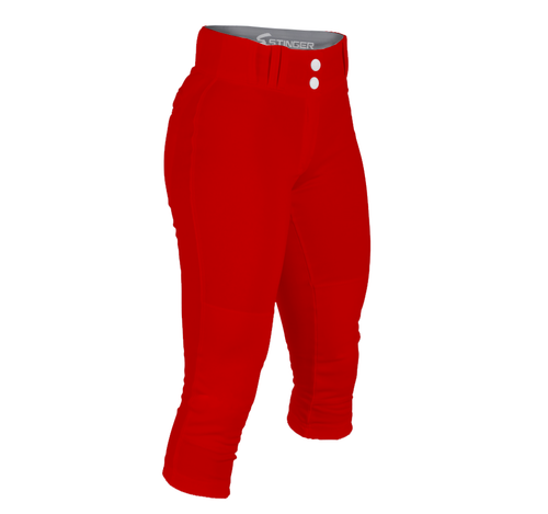 Stinger Premium Fastpitch Softball Pants - Red