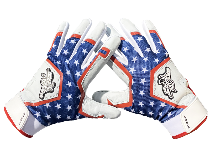 Load image into Gallery viewer, Sting Squad Batting Gloves - &#39;Merica USA
