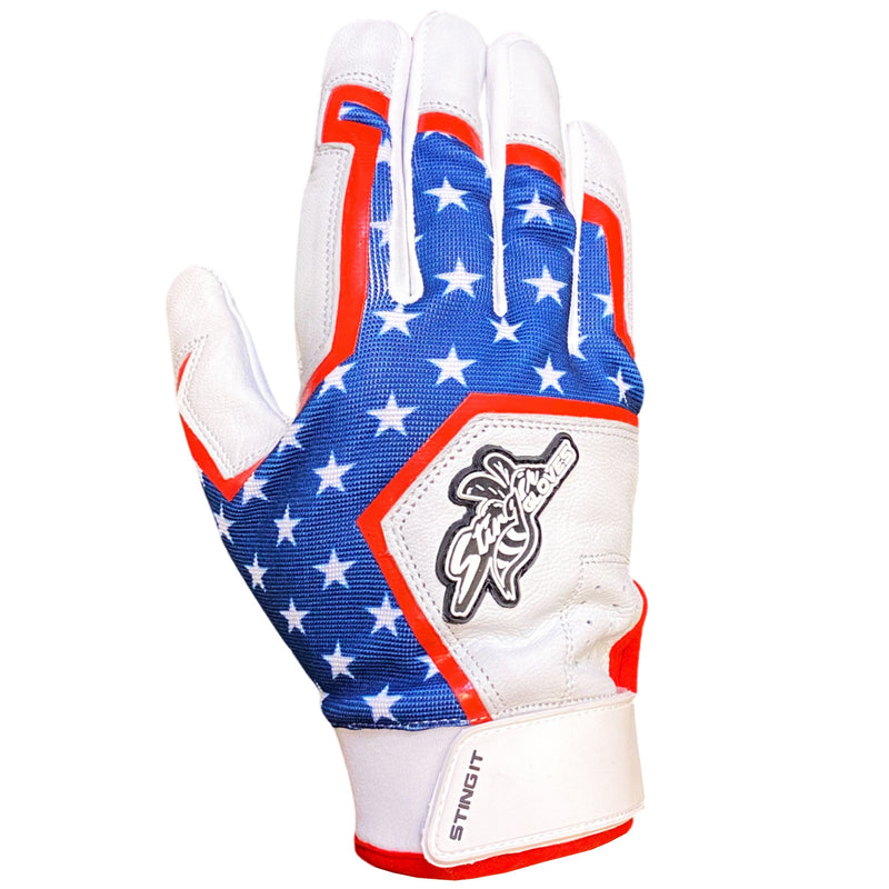 Load image into Gallery viewer, Sting Squad Batting Gloves - &#39;Merica USA
