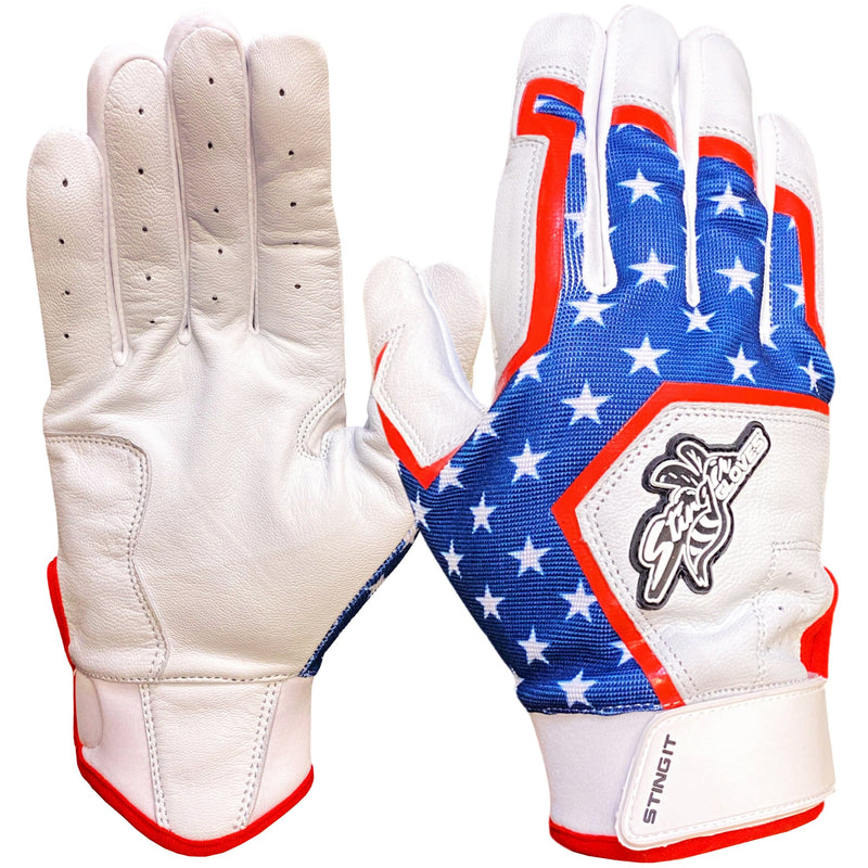 Load image into Gallery viewer, Sting Squad Batting Gloves - &#39;Merica USA
