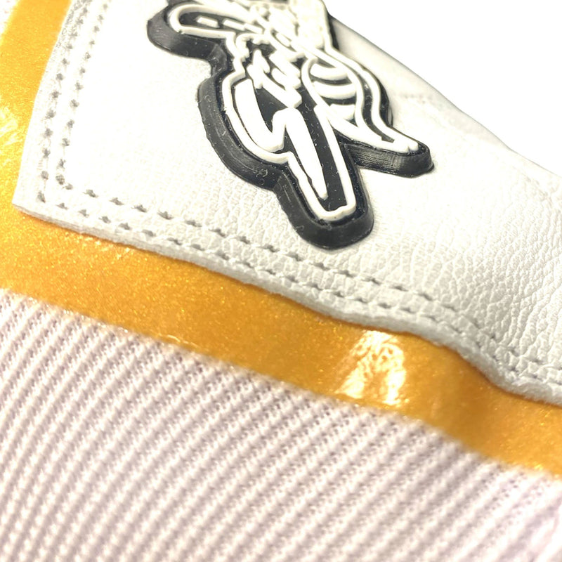 Load image into Gallery viewer, Sting Squad Batting Gloves - White &amp; Gold
