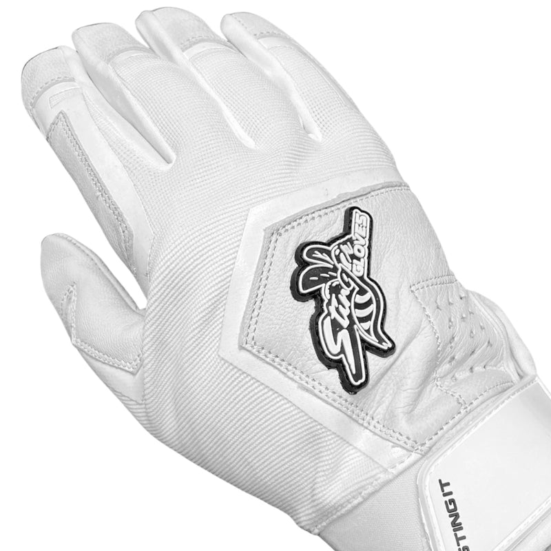 Load image into Gallery viewer, Sting Squad Batting Gloves - White Out
