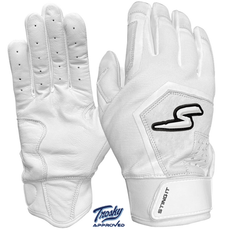 Load image into Gallery viewer, Sting Squad Batting Gloves - White Out
