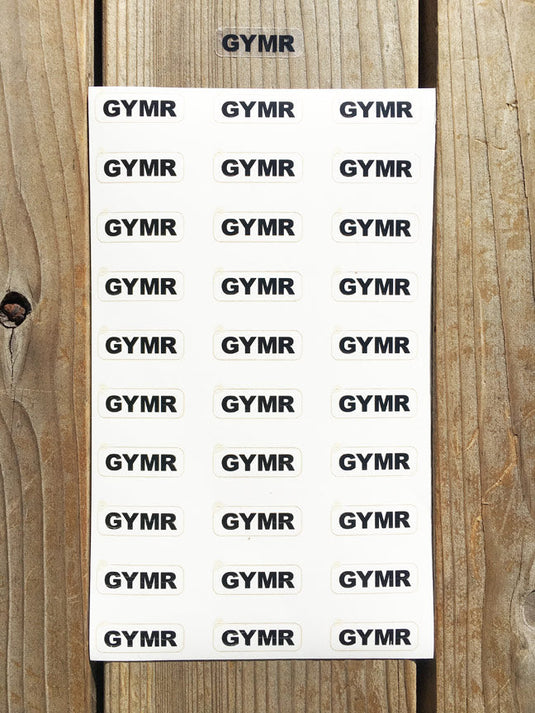 GYMR Focus Sticker (30 stickers per order)